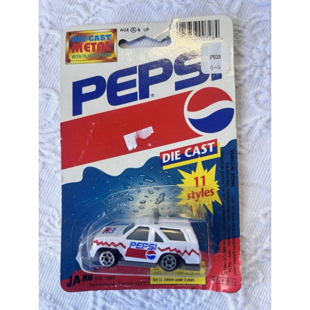 2 VINTAGE GOLDEN WHEEL PEPSI TEAM RACER DIE CAST VEHICLES